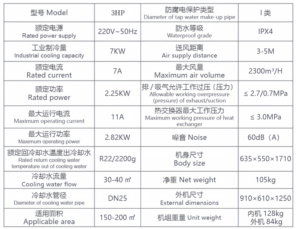 工业水冷式蒸发节能省电空调